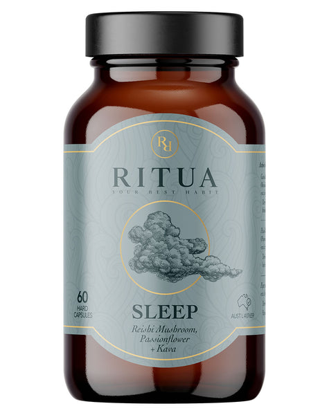 RITUA SLEEP Reishi Mushroom Passionflower Kava 60 Caps