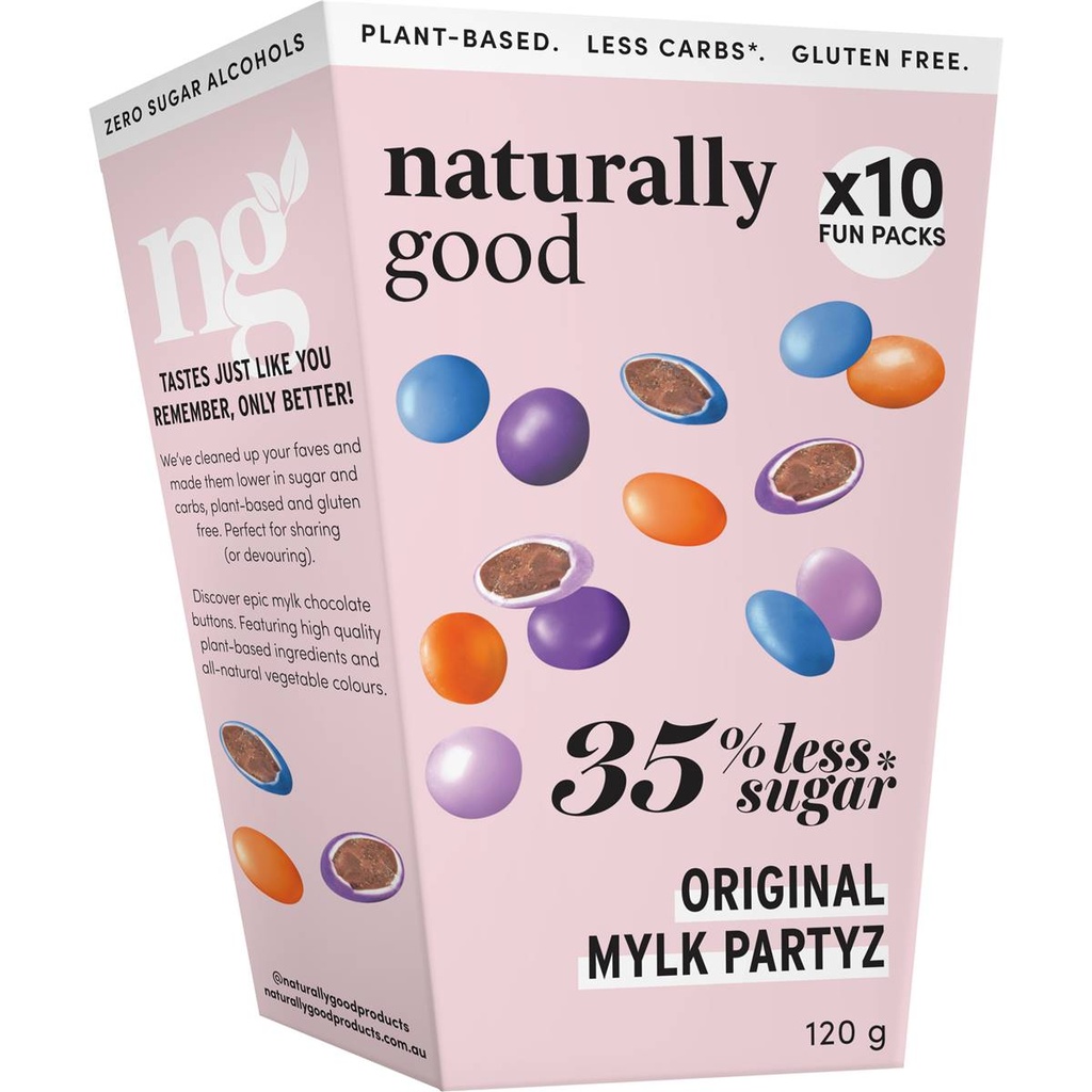 NATURALLY GOOD Original Mylk Partyz Fun 10 Packs 35%