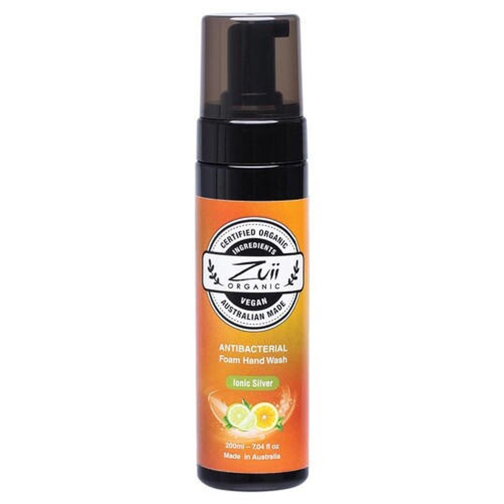 ZUII ORGANIC Antibacterial Foam Hand Wash With Ionic Silver 200ml