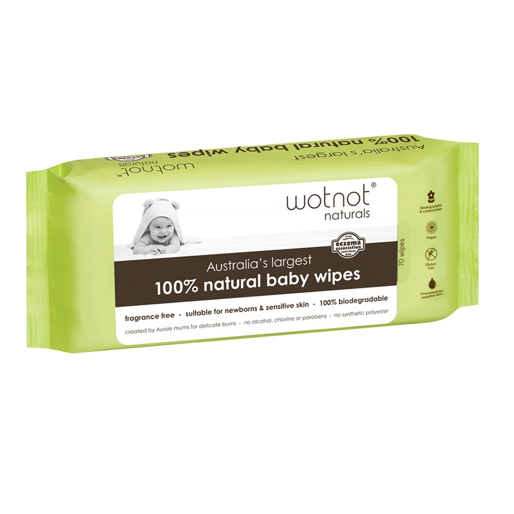 WOTNOT Natural Baby Wipes x70