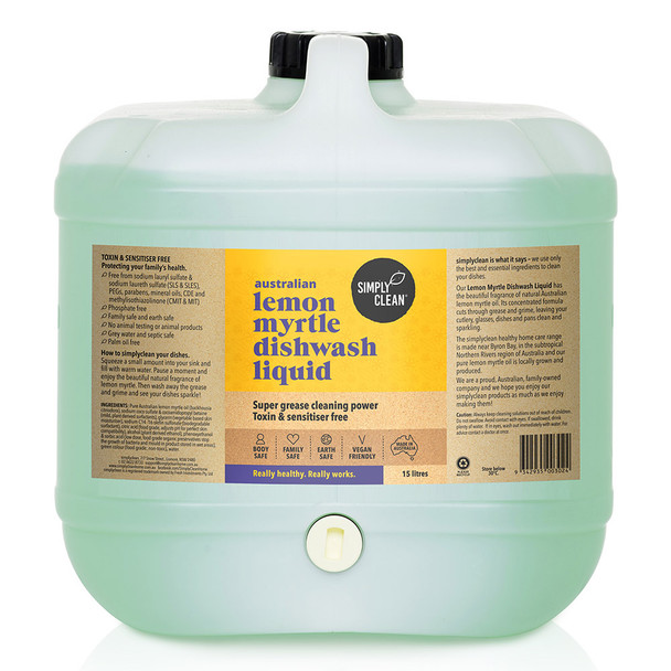 Simply Clean Lemon Myrtle Dishwash Liquid REFILL 500ml