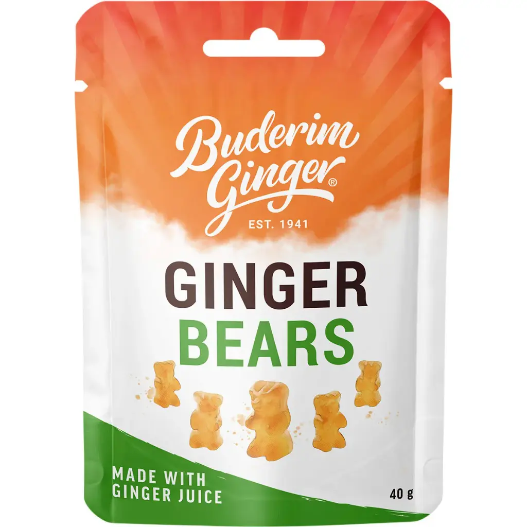 BUDERIM GINGER Ginger Bears 40g