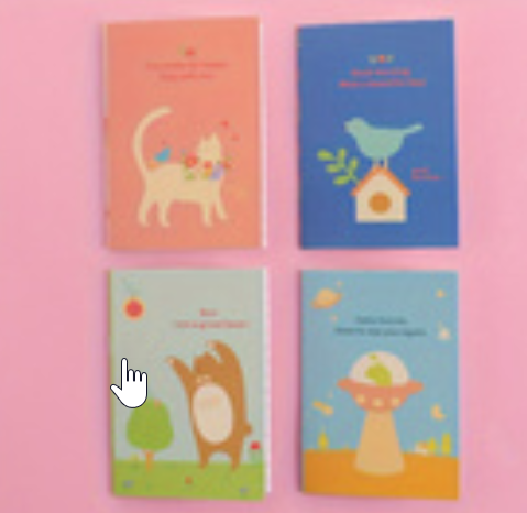 Mini Notebook - Various Characters