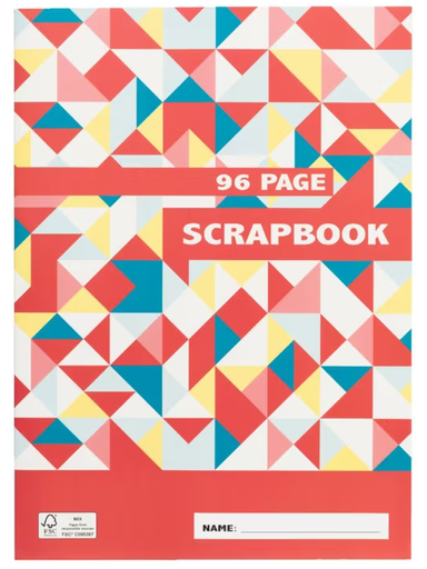 Studymate - Scrapbook 96 Page Geo  RRP $2.95