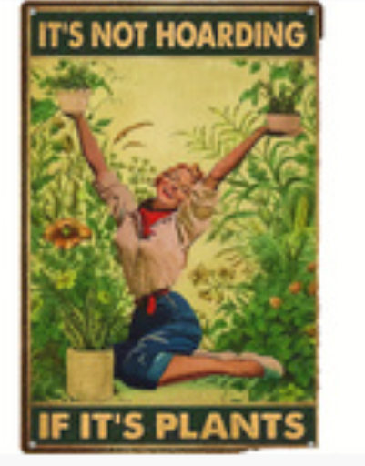 Tin Sign - 20cm x 30cm - Hoarding Plants