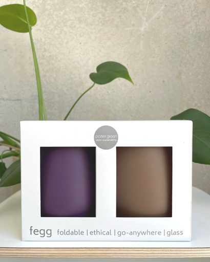 PORTER GREEN Fegg Silicone Tumbler Set Alicante 2x350ml